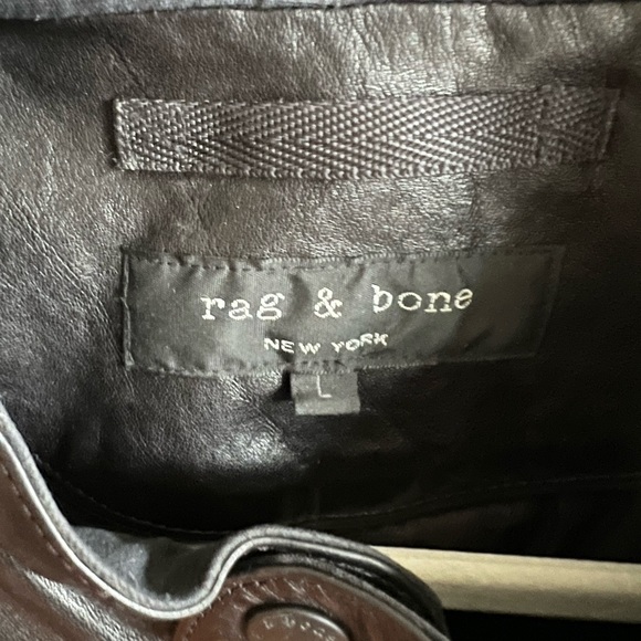 Rag & Bone Leather Jacket (Duke Model). Size large. Great condition. - Picture 3 of 8